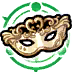 Chipped Gold Mask